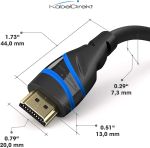 KabelDirekt Ultra High Speed 1.5m HDMI 2.1 Cable (8K @ 60 Hz, 4K @ 120 Hz) Blue/Black