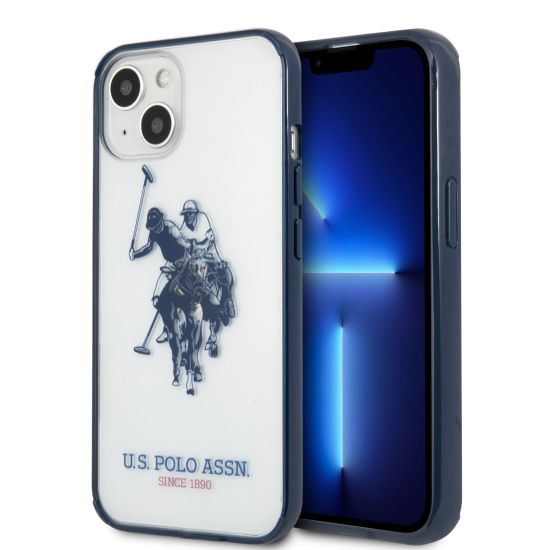 U.S. Polo Assn. “Horse Logo Collection” Ανθεκτική θήκη προστασίας από πολυκαρβονικό – iPhone 13 Navy/Clear