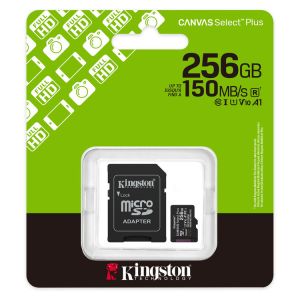 Kingston Micro SD 256GB Cl10 Canvas S.Plus SDCS3/256GB +Ad.SD (SDCS3/256GB)