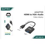 Siipro SAD-41 Adapter HDMI TO VGA + Audio 20cm