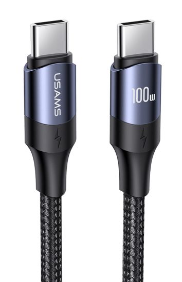 USAMS καλώδιο USB-C US-SJ526, 100W/5A, PD, 3m, μαύρο