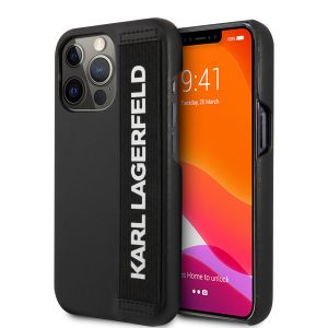 Karl Lagerfeld “Elastic Strap” Hard Case Θήκη προστασίας από σιλικόνη – iPhone 13 Pro (Black)