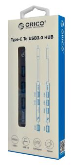 ORICO USB-C hub AH-13, 4x USB ports, γκρι