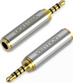 VENTION 2.5mm Male to 3.5mm Female Audio Adapter Silvery Metal Type (VAB-S02)