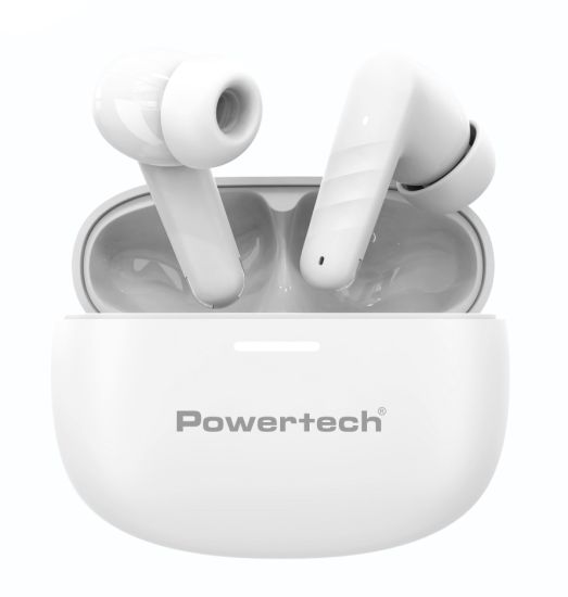 POWERTECH earphones με θήκη φόρτισης PT-1432, True Wireless, 35/300mAh, μαύρα