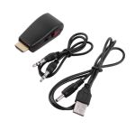 POWERTECH αντάπτορας HDMI 19pin σε VGA CAB-H076, audio jack, USB power