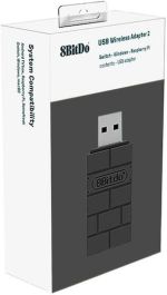 8Bitdo Wireless USB Adapter 2 114931 Bluetooth Receiver για Android / iOS / PC / Xbox One / Switch / PS5 Μαύρος
