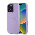 Guess Magsafe “Saffiano Collection” Hard Case Θήκη από δερματίνη – iPhone 16 Pro Max (Μωβ – GUHMP16XPSAHMCU)
