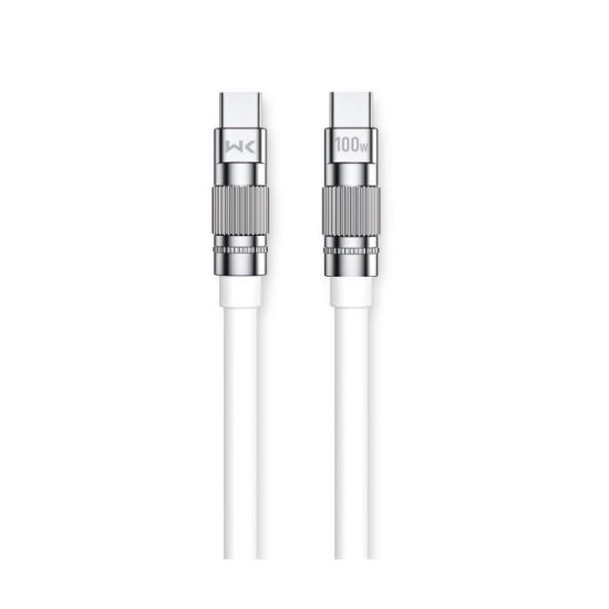 Charging Cable WK 100W TYPE-C/TYPE-C White 1m WDC-188 6A
