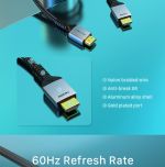 CABLETIME καλώδιο HDMI 2.1 HM8K, 28AWG, 8K/60HZ, 1m, μαύρο
