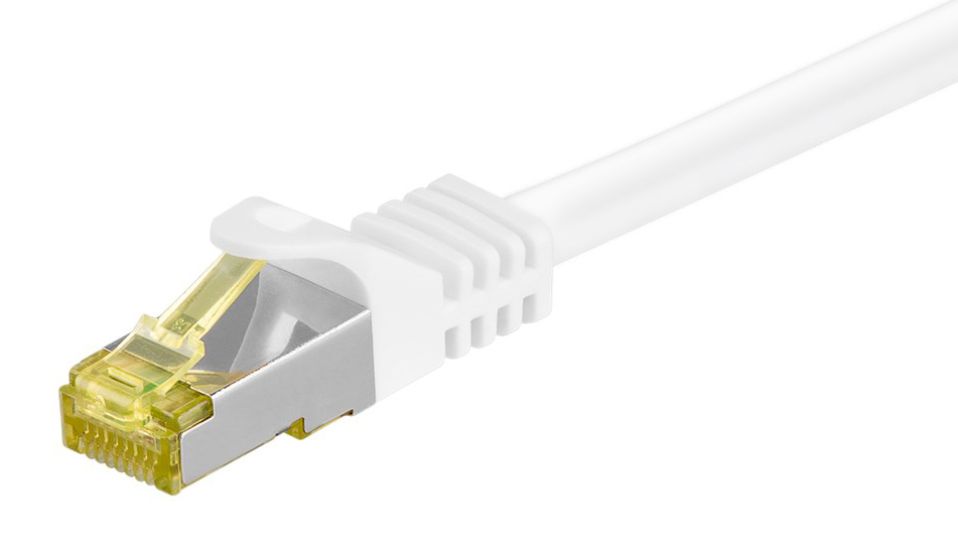 GOOBAY καλώδιο δικτύου 91095, CAT 7 S/FTP, copper, 500MHz, 5m, λευκό