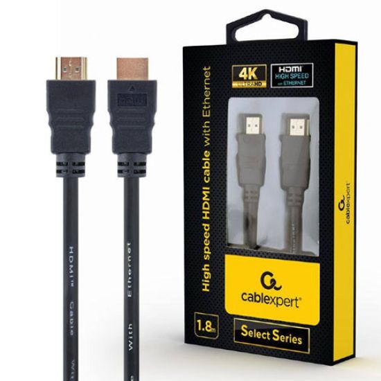 Cablexpert HDMI 1.4 Cable HDMI male - HDMI male 1.8m Μαύρο