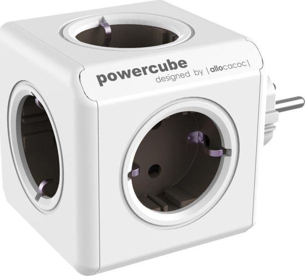 Allocacoc 1100GY/DEORPC Original PowerCube 5 Θέσεων Χωρίς Καλώδιο Γκρι