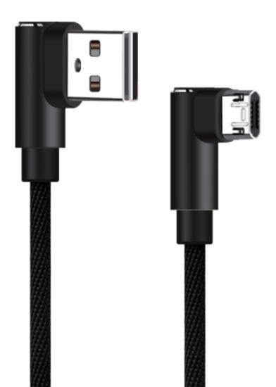 POWERTECH Καλώδιο USB σε Micro USB game 90 PTR-0042 copper, 1m, μαύρο