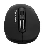 POWERTECH ασύρματο ποντίκι PT-1466, USB δέκτης, έως 1600DPI, μαύρο