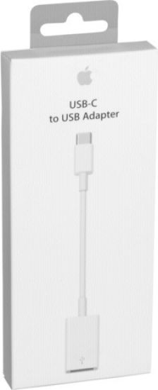 Apple MJ1M2 Μετατροπέας USB-C male σε USB-A female Λευκό