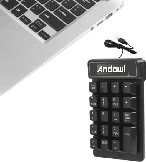 Andowl Q-811 Ασύρματο Αριθμητικό Πληκτρολόγιο