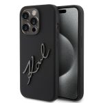 Karl Lagerfeld “Karl Script Logo” Hard Case Θήκη προστασίας από σιλικόνη – iPhone 15 Pro Max (Black – KLHCP15XSKSBMCK)
