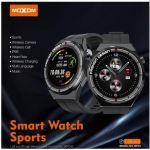 Moxom MX-WH04 Sports Αδιάβροχο Smartwatch με Παλμογράφο (Μαύρο)