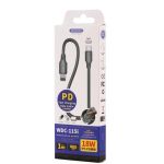 Charging Cable WK 18W PD TYPE-C/i6 Black 1m Full Speed  WDC-115 2A