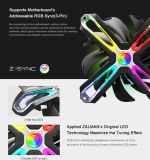 Zalman SF120 Case Fan με RGB Φωτισμό και Σύνδεση 3-Pin / 4-Pin PWM