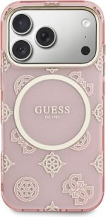 Guess IML Peony Dot MagSafe Case for iPhone 17 Pro – Pink – Θήκη Προστασίας για iPhone 17 Pro σε Ροζ Χρώμα
