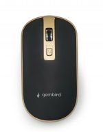Gembird MUSW-4B-06-BG Ασύρματο Ποντίκι Μαύρο/Χρυσό
