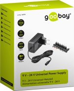 Goobay (54799) Universal Τροφοδοτικό 24V 1.5A 24W με σετ βυσμάτων