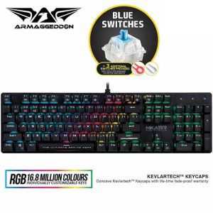 ARMAGGEDDON MKA11RBB MECHANICAL RGB KEYBOARD MKA-11R B.BLUE EDITION 2