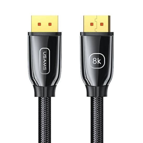 Usams Cable (SJ533DP01) DisplayPort male - DisplayPort male 3m Μαύρο