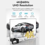 Vention HDMI 2.0 Premium High Speed 4K 60Hz HDR Cable micro HDMI male - HDMI male 2m Μαύρο