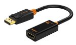 CABLETIME αντάπτορας DisplayPort σε HDMI AV586, 4K, 0.2m, μαύρος