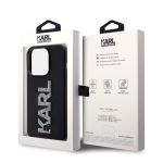 Karl Lagerfeld “Karl 3D Logo Glitter Cover” Hard Case Θήκη προστασίας από σιλικόνη – iPhone 15 Pro Max (Glitter / Black – KLHCP1
