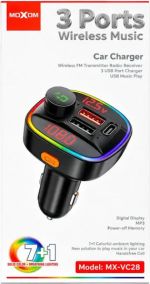 Moxom FM Transmitter Αυτοκινήτου MX-VC28 με Bluetooth / USB