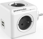 Allocacoc 1202GY/DEOUPC Original PowerCube 4 Θέσεων με 2 USB Χωρίς Καλώδιο Γκρι