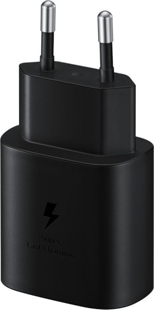 Samsung EP-TA800N Φορτιστής USB-C 25W Power Delivery Μαύρος (Retail)