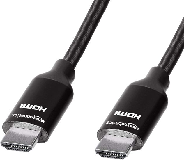 AmazonBasics Πλεκτό Καλώδιο HDMI High Speed 90cm Black