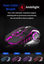 AULA ενσύρματο gaming ποντίκι Mountain S20, 2400DPI, 6 πλήκτρα, μαύρο