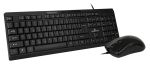 POWERTECH set ποντίκι & πληκτρολόγιο PT-1068, ενσύρματο, 1000dpi, μαύρο