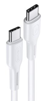 USAMS καλώδιο USB Type-C U43, 5A 100W, PD, 1.2m, λευκό