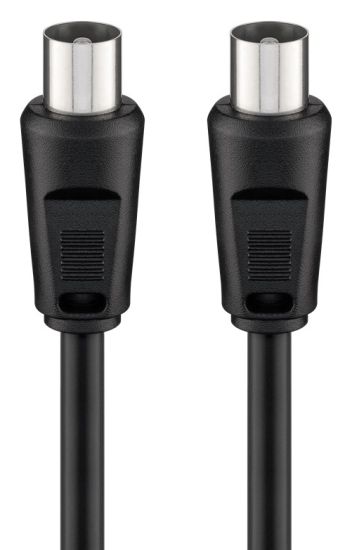 GOOBAY καλώδιο κεραίας αρσενικό 68146, <70dB, CCS, 1.5m, μαύρο
