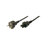 Cable Power Cord Schuko-C5 1.8m Bulk Logilink CP093