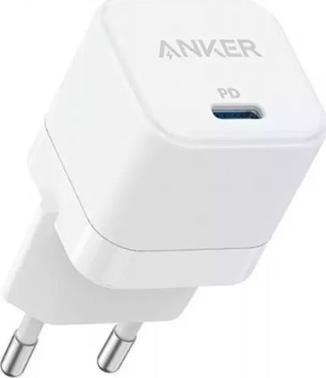 Anker Φορτιστής USB-C 20W Quick Charge 3.0 PD Λευκός Powerport III Cube A2149321
