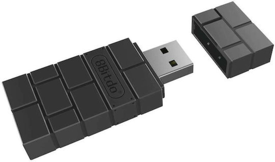 8Bitdo Wireless USB Adapter 2 114931 Bluetooth Receiver για Android / iOS / PC / Xbox One / Switch / PS5 Μαύρος