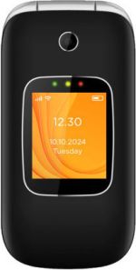 Egoboo Flip 4G Dual SIM Κινητό με Μεγάλα Κουμπιά Μαύρο