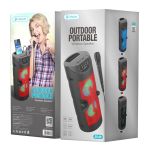 CELEBRAT φορητό ηχείο OS-09 με μικρόφωνο, 10W, BT/TF/USB/AUX, FM, μαύρο