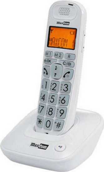 MaxCom MC6800 Ασύρματο Τηλέφωνο για Ηλικιωμένους με Aνοιχτή Aκρόαση White