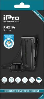 iPro RH219s In-ear Bluetooth Handsfree Ακουστικά Μαύρο/Γκρι