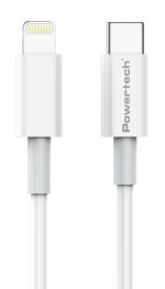 POWERTECH καλώδιο USB-C σε Lightning PTR-0107, 20W, PD, 1m, λευκό