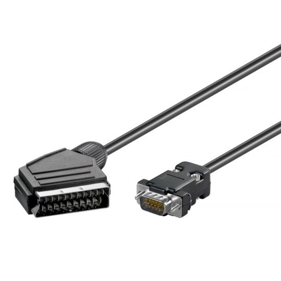 GOOBAY 50071 καλώδιο SCART σε VGA, 2m, μαύρο